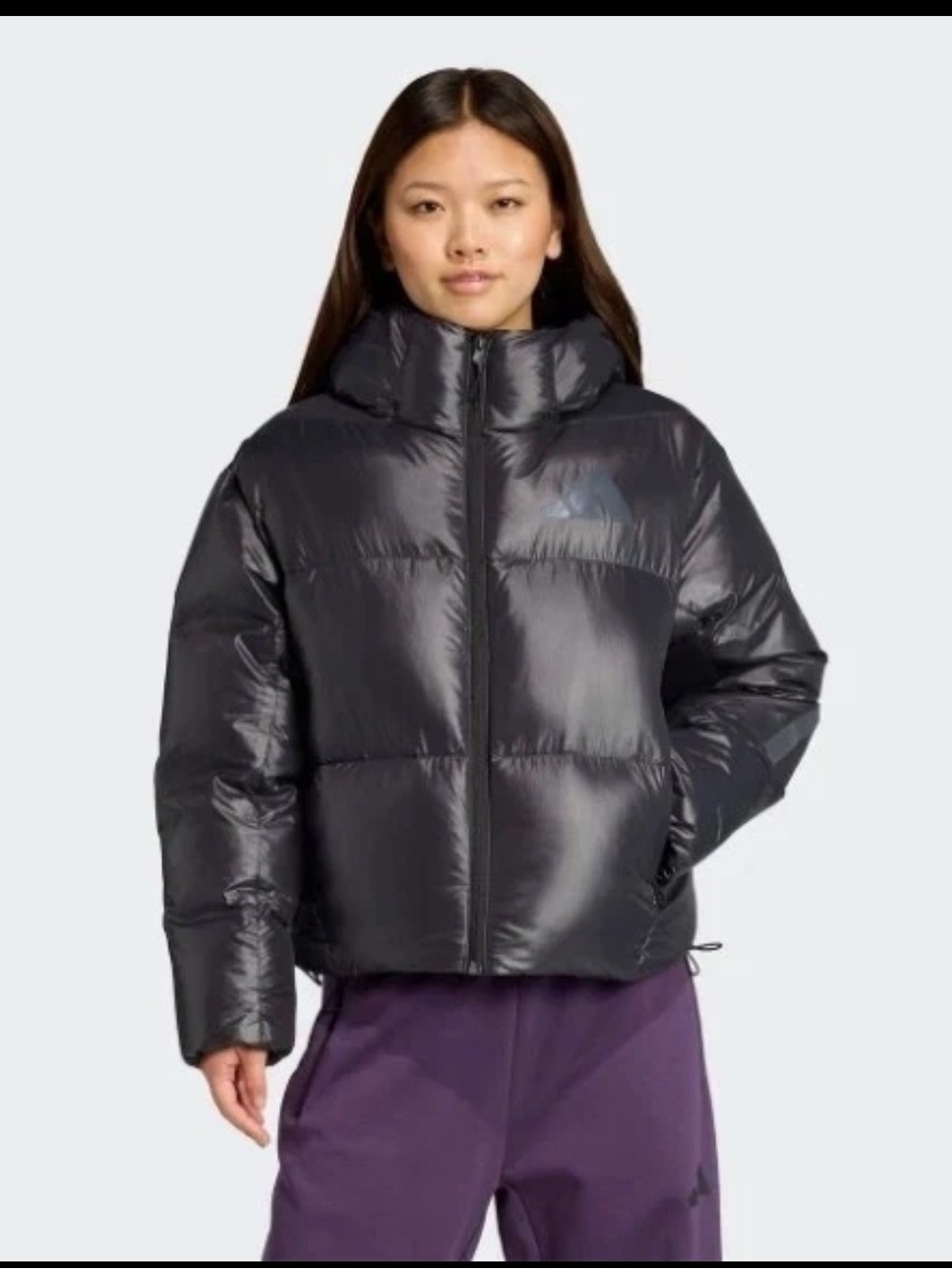 Adidas ZNE Puffer Climawarm Duck Down Jacket - Black JL6907 Womens NWT small